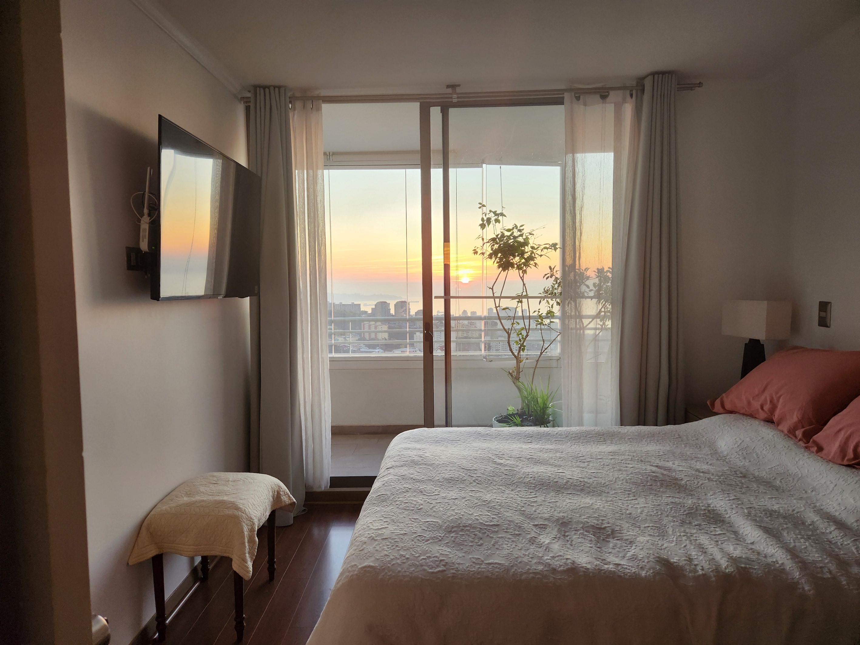 Departamento remodelado con vista al mar